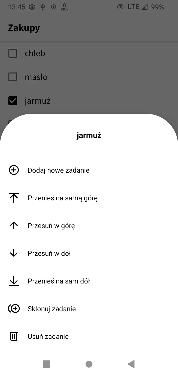 Zrzut ekranu 5/8 aplikacji Wszystko ku Dobremu