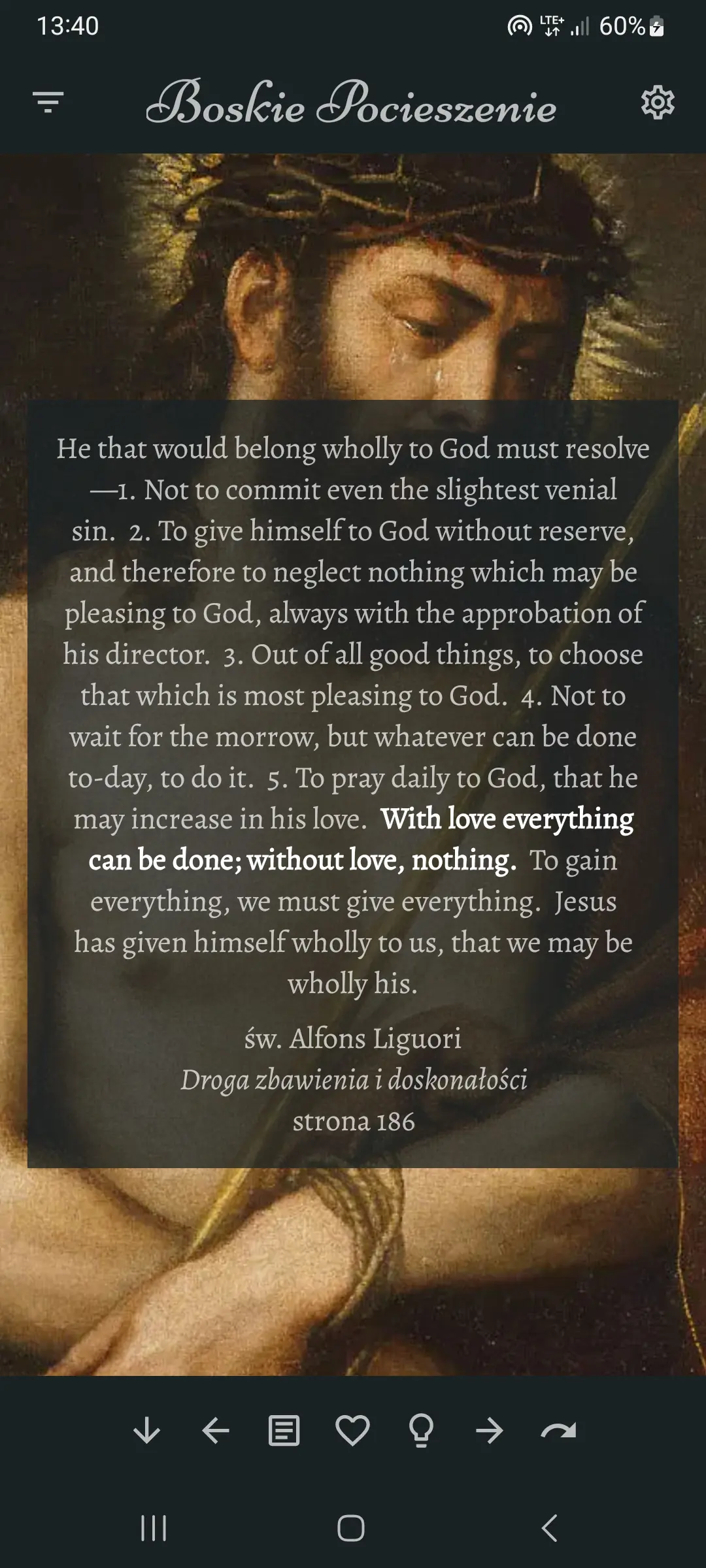 Zrzut ekranu 1/8 aplikacji Boskie Pocieszenie