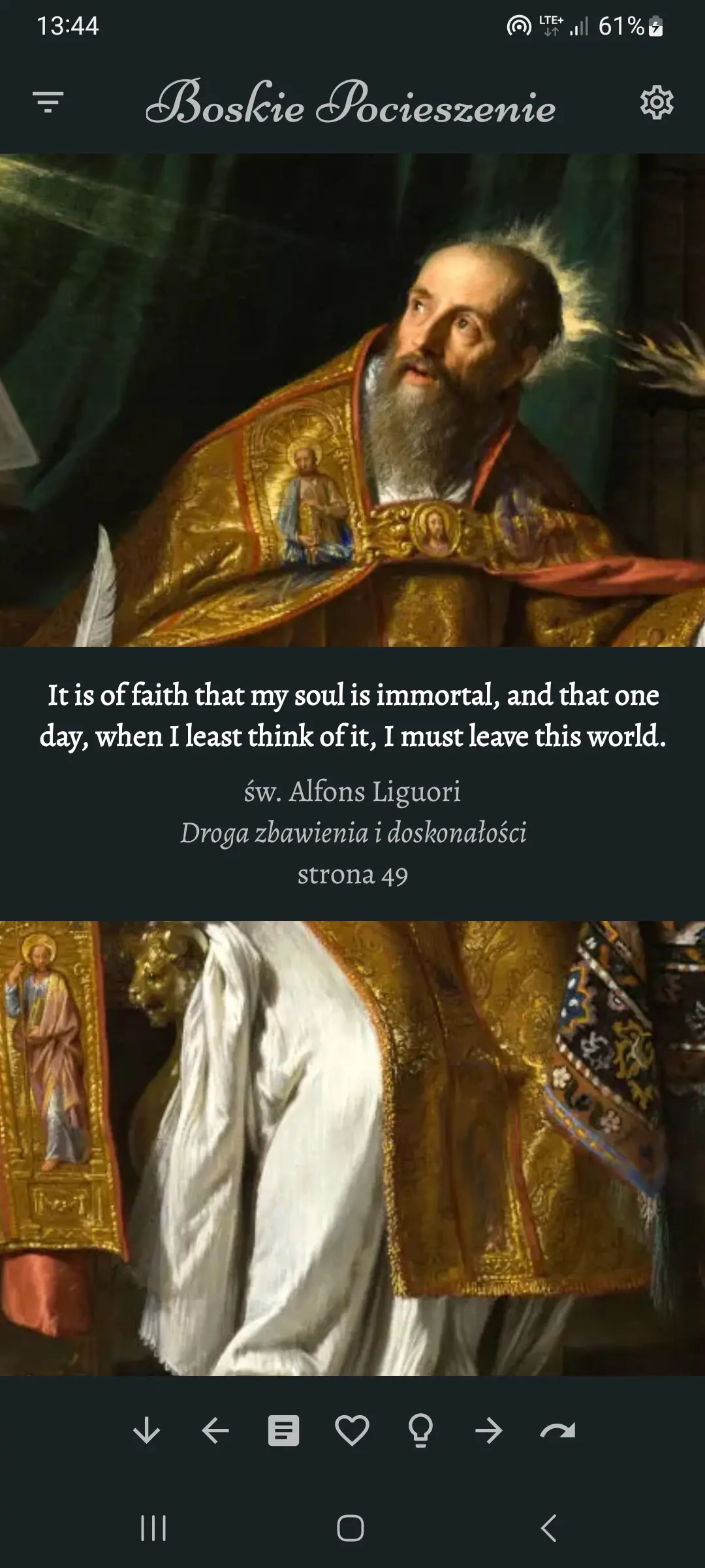 Zrzut ekranu 2/8 aplikacji Boskie Pocieszenie