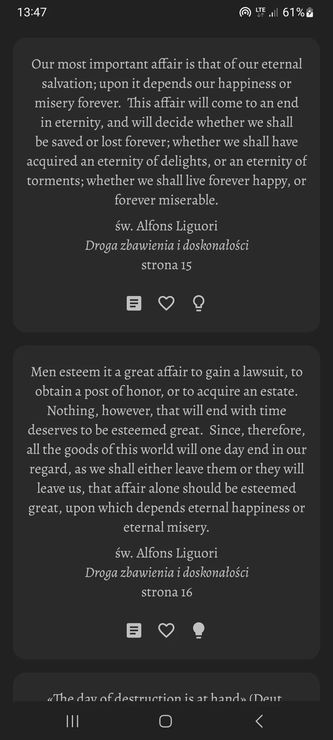 Zrzut ekranu 6/8 aplikacji Boskie Pocieszenie