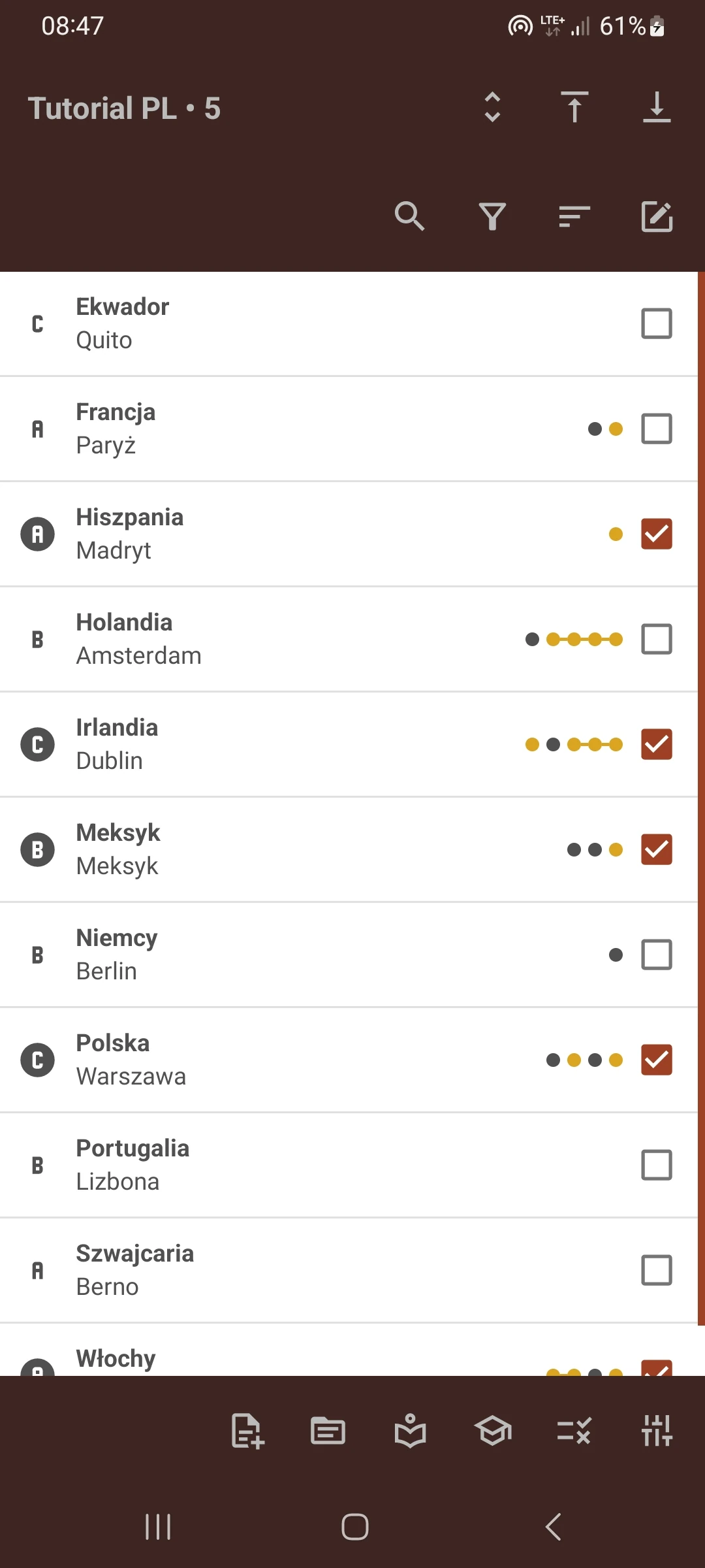 Zrzut ekranu 1/8 aplikacji Złoty Łańcuch