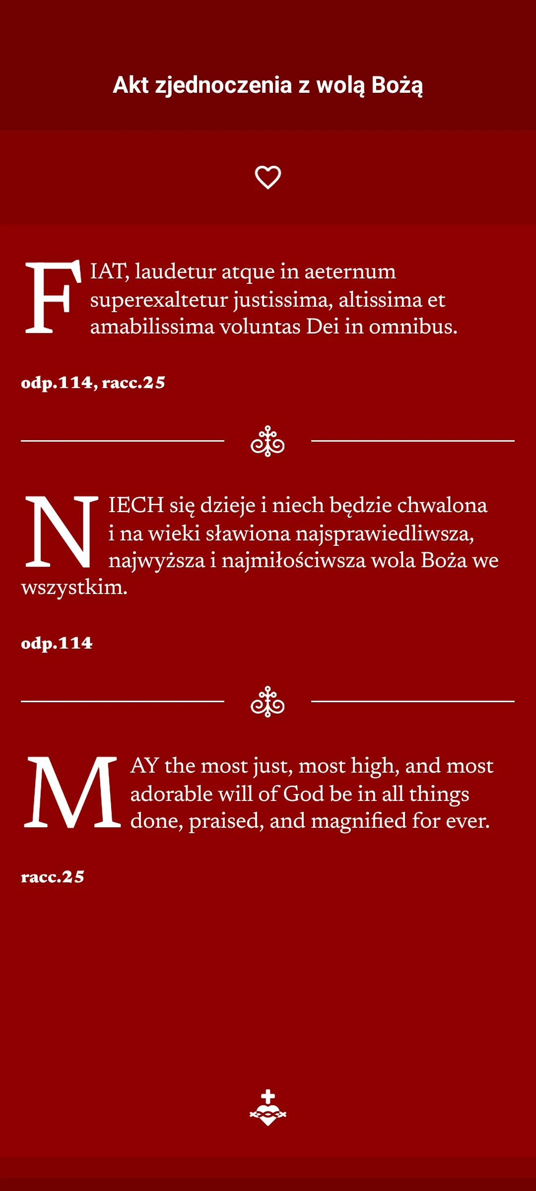 Zrzut ekranu 3/8 aplikacji Jezus Maryja Józef